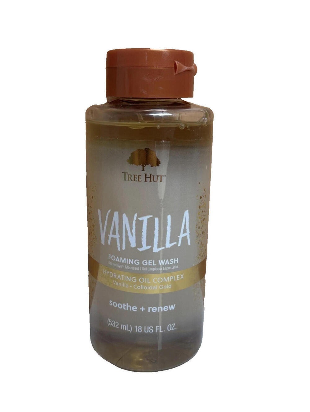 Tree Hut Vanilla Foaming Gel Wash | Cleanse and Soften Skin (18 fl oz)